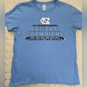 2017 North Carolina Tarheels NCAA National Champions Bracket size medium